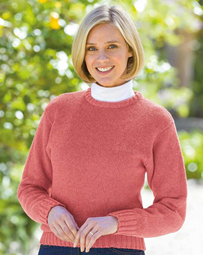 Mature blonde woman in knitted jumper … – Buy image – 13641587