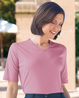 cotton polo neck tops ladies uk