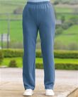 Marina Blue Leisure Pull On Straight Leg Trousers