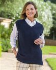 Ingrid V Neck Lambswool Tunic Slipover