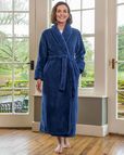 Slenderella Dora Navy Housecoat