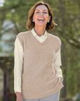 Ingrid V Neck Lambswool Tunic Slipover