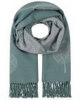 Genevieve Patterned Cotton Mix Ladies Scarf