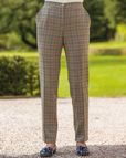 Peebles Wool Blend Checked Trousers