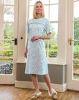 Kayla Patterned Short Sleeve Cotton Nightdress