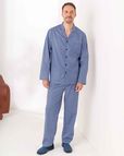 Mens Raymond Pure Cotton Long Sleeved Pyjama