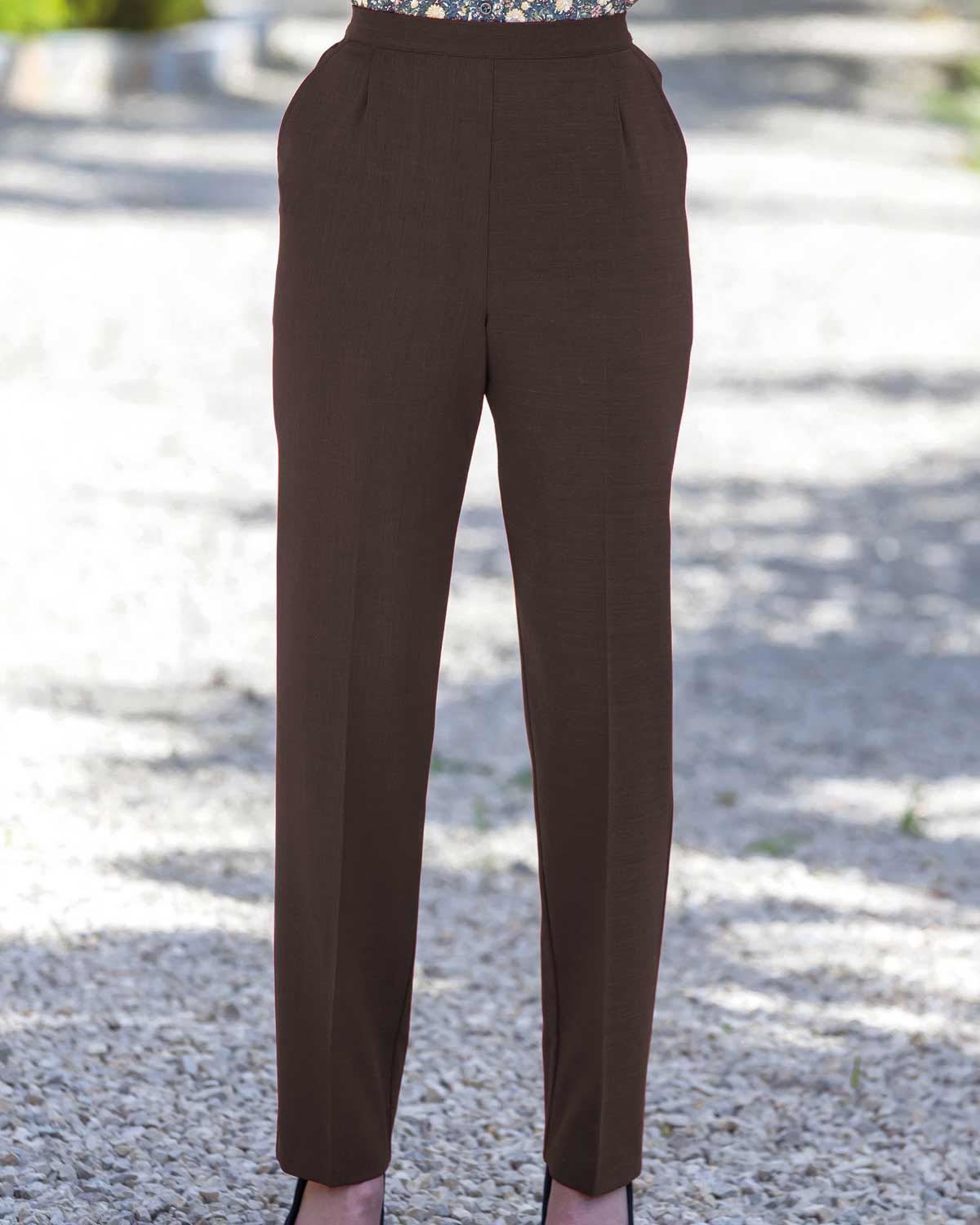 Buy W Brown Cotton Regular Fit Pants for Women Online @ Tata CLiQ