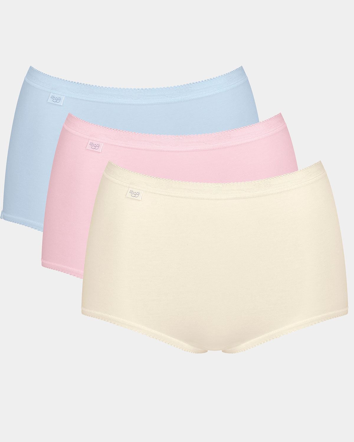 Sloggi 3 Colour Maxi Briefs From Country Collection.