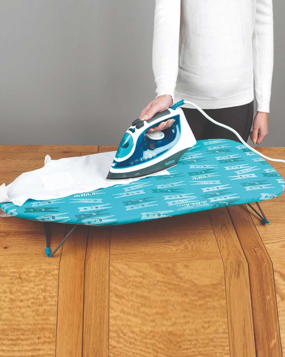 Table Top Ironing Board from Country Collection. Pure Cotton.