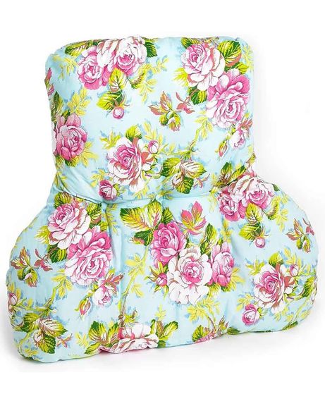 Microfibre Floral Back Support Pillow