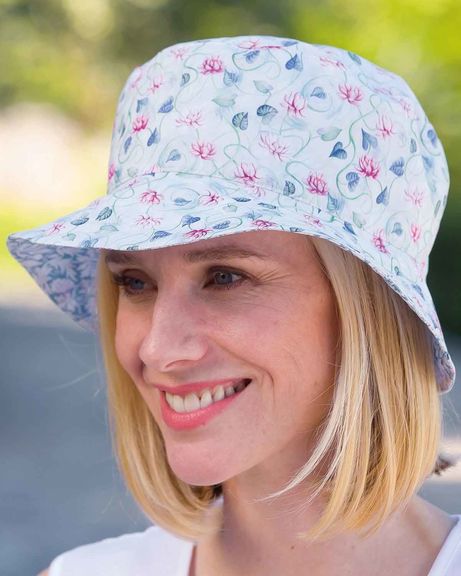 Liberty Print Floral Reversible Hat