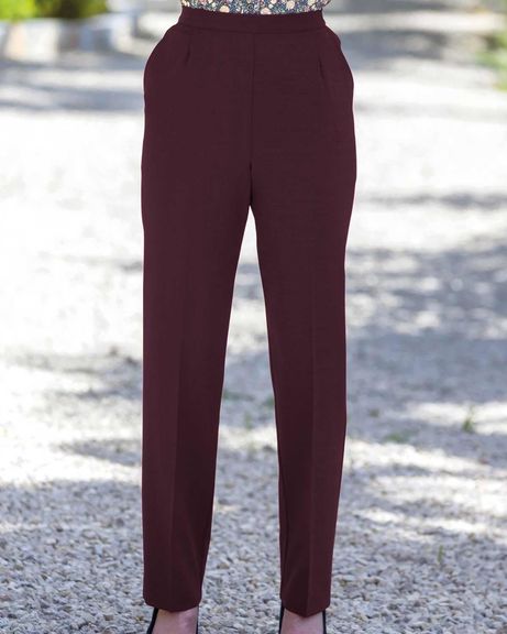 Ladies Damson Sandown Pull On Trousers