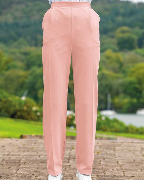 Easycare Pull On Coral Trousers