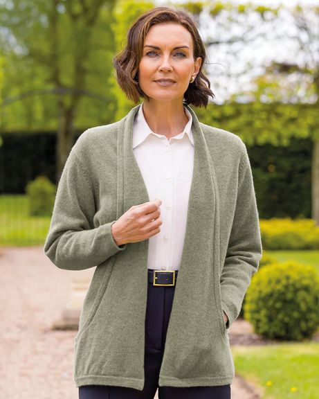 Sienna Edge to Edge Pale Green Cardigan