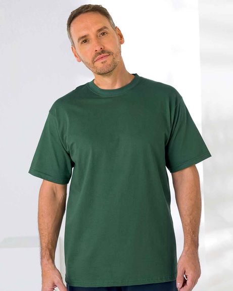 Mens Green Crew Neck T Shirt