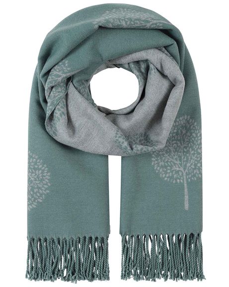 Genevieve Patterned Cotton Mix Ladies Scarf