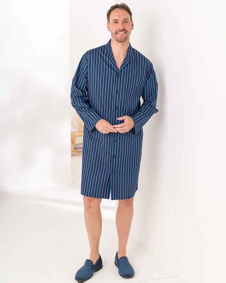 Mens Hugo Pure Cotton Long Sleeved Nightshirt