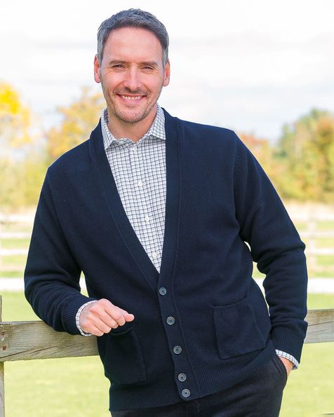 mens lambswool cardigans