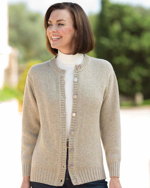 Ladies Shetland Cardigan, Shetland Cardigans, Woollen Cardigan