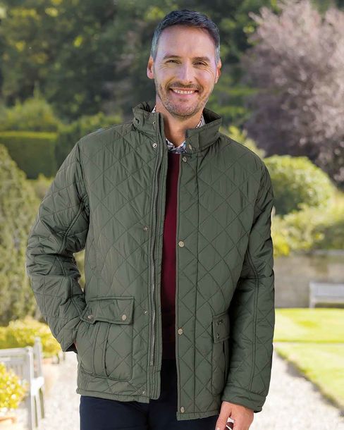 Men’s Padstow Quilted Jacket. Sizes M-3XL