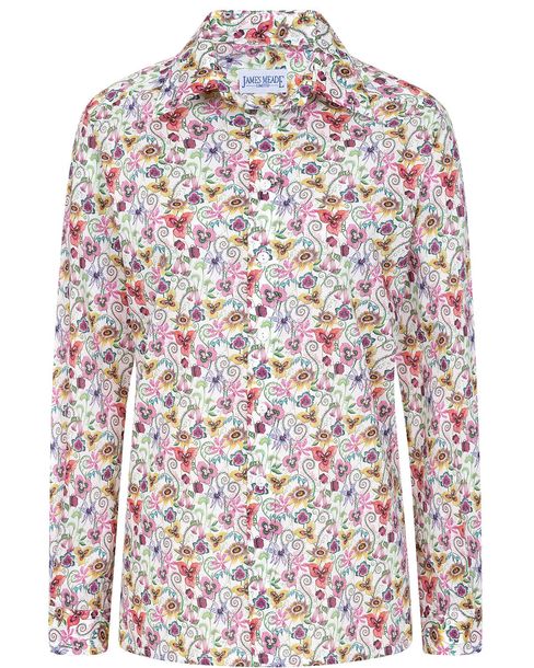 Laura Tana Lawn® Long Sleeve Floral Blouse | Country Collection