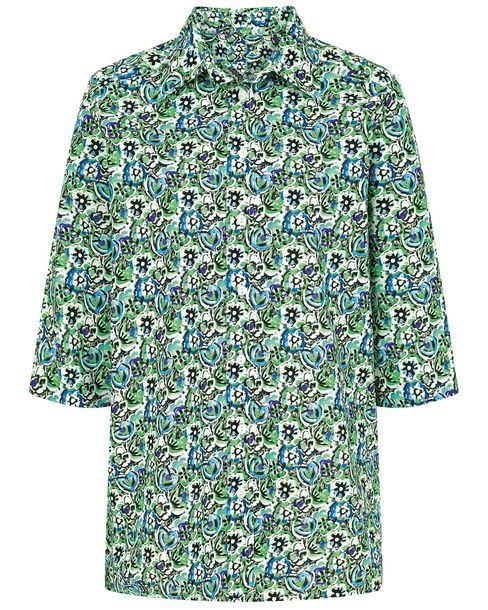 Tanya Floral 3/4 Sleeve Cotton Blouse | Country Collection