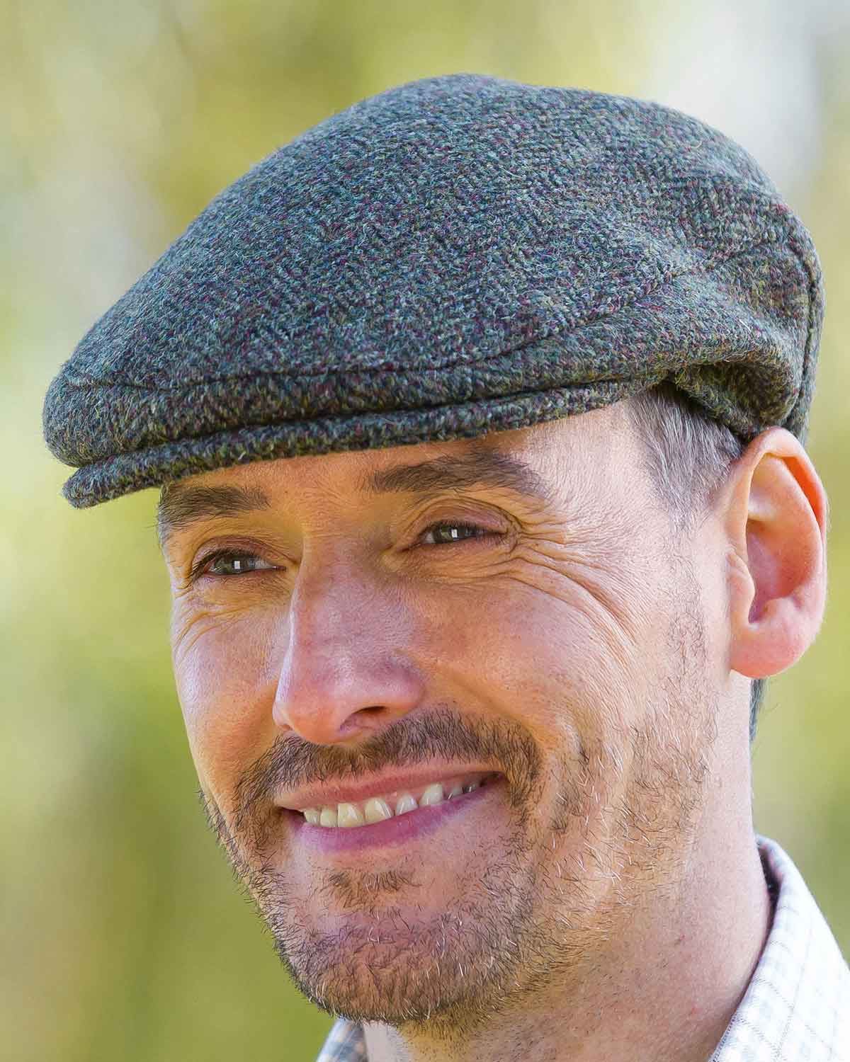 harris tweed flat cap