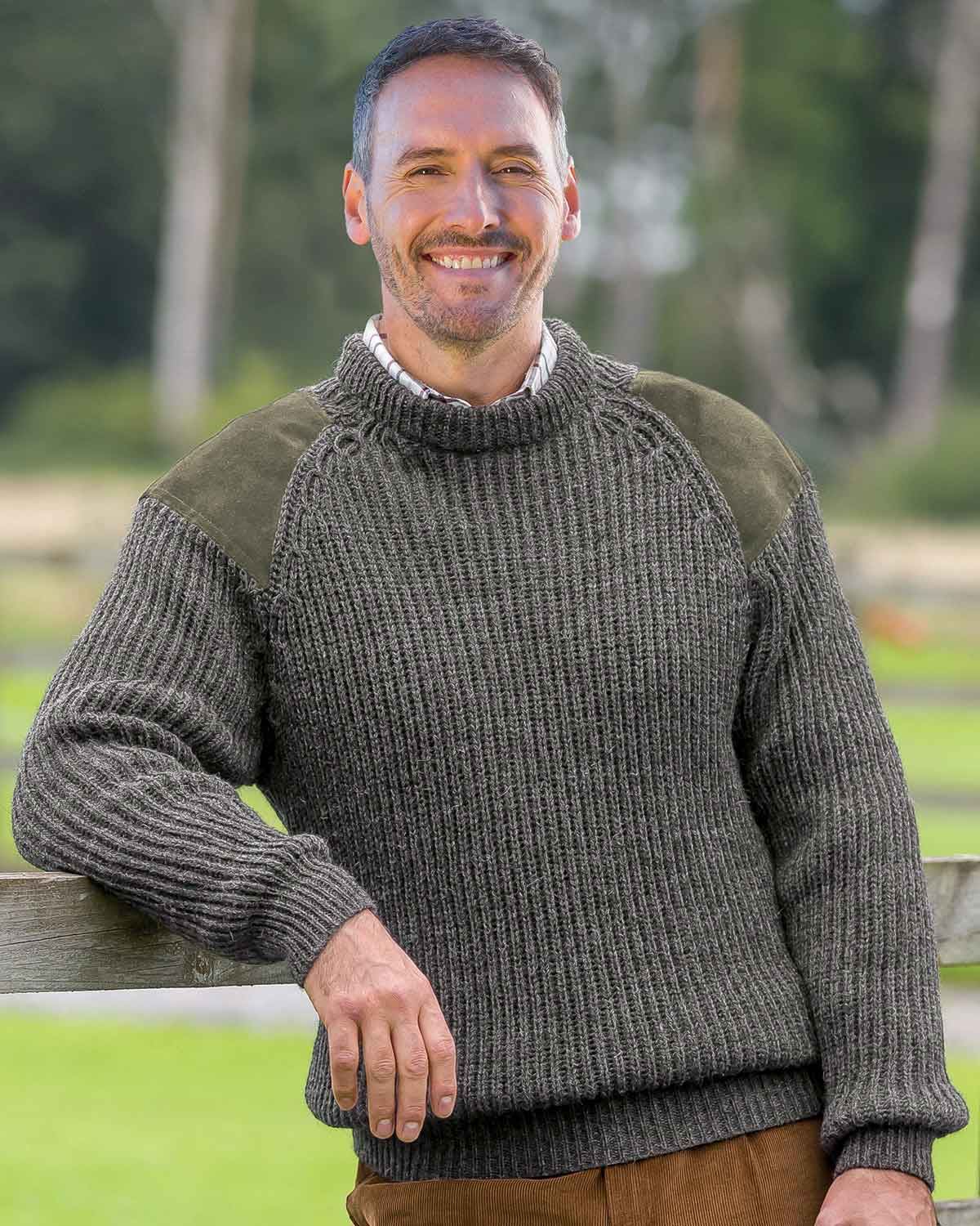 Rib Sweater Chunky knit, crew neck 